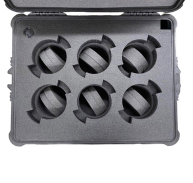 Signature Prime lenses Case (6-Slot vertical) Foam in Pelican 1607