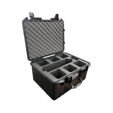 Case to hold 4x Helix Max 147Wh Gold Mount Batteries and 1x Core SWX Mach4 4-Position Charger