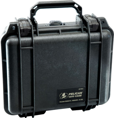 Pelican 1200 Protector Case — No Foam (Black)