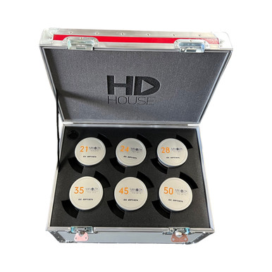 HD House logo cut into the lid foam of a custom Innerspace case