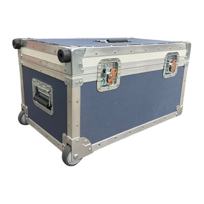 Navy ATA case on casters built by Innerspace