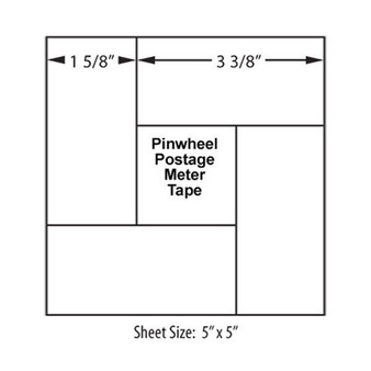 Pinwheel Postage Meter Tapes