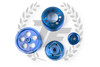 TF Lightweight Aluminum Pulley Kit Mazda RX7 FD3S 13B - BLUE