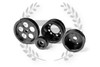 TF Lightweight Aluminum Pulley Kit Mazda RX7 FD3S 13B - BLACK