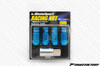 WEDS 7075 Forged Aluminum Lug Nuts Lock Set - Blue