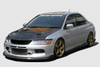 Charge Speed Bottom Line Front Lip: Carbon - Mitsubishi EVO 9