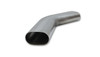 Vibrant 3.5" Oval - 45 Degree Mandrel Bend - 5.25" CLR - 6" x 6" Leg Length