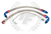 P2M Nissan S13 SR20DET Steel Braided Turbo Line Kit - Top Mount