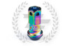 KICS Project R40 Iconix Lug Nuts - NeoChrome & Blue - Aluminum Cap