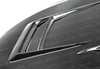 Seibon DV-Style Carbon Fiber Hood - 08-12 Mitsubishi Lancer EVO X