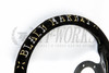 Vertex "Hells Racing" Steering Wheel - Gold & Silver on Black Suede