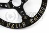 Vertex "Hells Racing" Steering Wheel - Gold & Silver on Black Suede