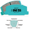Project Mu NS400 Front Brake Pads - 00-09 Honda S2000