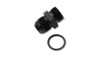 Vibrant Black -10AN Flare to -10AN ORB Straight Cut Adapter Fitting with O-Ring