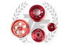 TF Lightweight Aluminum Pulley Kit Mazda RX7 FD3S 13B - RED