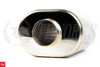 Stainless Bros 3" SS304 Oval Muffler 12" OAL - Polished Finish
