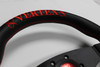 Vertex Flat 325mm Steering Wheel Red