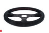 Mugen Power Steering Wheel 3 Black Suede with Red Stitch