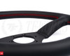 ATC SPRINT DriftOne$ Steering Wheel - 345mm Black Leather / Red Stitch