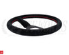 ATC SPRINT DriftOne$ Steering Wheel - 325mm Black Suede / Red Stitch