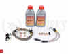 Nissan 370Z / Z34 Akebono Caliper SS Brake Line + Motul RBF600 Package