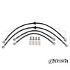 GKtech S14 240SX/S15 Silvia Braided Brake Lines (Front & Rear Set)