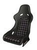 Recaro Classic Pole Position ABE Seat - Black Leather/Classic Checkered Fabric