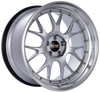 BBS LM-R 20x9.5 5x120 ET23 Diamond Silver Center Diamond Cut Lip Wheel -82mm PFS/Clip Required