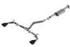 Borla 22-23 Subaru BRZ/Toyota 86 2.4L RWD GR86 AT/MT S-Type Catback Exhaust - Black Chrome Tips