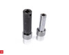 M6 Threaded Billet Aluminum Weld-On Bung with Steel Weld Cups - Pair