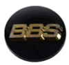 BBS Center Cap 70.6mm Black/Gold (4-tab) (56.24.120)