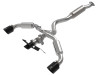 aFe 23-24 Toyota GR Corolla L3 1.6L (t) Gemini XV 3in to 2-1/2in Cat Back Exhaust w/ Black Tips afe49-36067-B