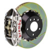 Brembo 23+ GR Corolla Rear GTR BBK 4 Piston Billet345x28 2pc Rotor Slotted Type-1- Nickel Plated