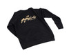 TF-Works Crewneck Lightweight Sweatshirt - Black with Gold