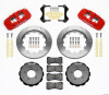 Wilwood AERO6 Front Hat Kit 14.00 Red 99-06 BMW E46