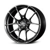 G025 19x9.5 +25 5-112 SHINING BLACK METAL/ RIM EDGE DC