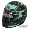 G-Force - Helmet, Revo Graphics, Full Face, Snell SA2025, Black / Teal