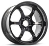 R6 18X9.5 +29 5-114.3 RACING TITANIUM BLACK