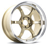 R6 18X9.5 +05 5-114.3 MACHINING & RACING BRASS GOLD