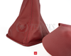 Vertex Leather Shift Boot + E-Brake Boot Set - JZX 90/100 - Red