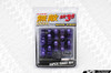 MUTEKI SR35 Closed Ended Lug Nut (Chrome Purple) with Lock Set