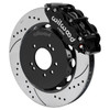 Wilwood (Black) Forged Narrow Superlite 6R Big Brake Front Brake Kit and 14" Diameter Drilled and Slotted Rotors (Hat) NISSAN 240SX 89-98/ SKYLINE 89-94