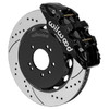 Wilwood (Black) AERO6 Big Brake Front Brake Kit with 14" Diameter Drilled and Slotted Rotors for 240SX 89-98/ SKYLINE 89-94
