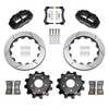 Wilwood (Black) Forged Narrow Superlite 4R Big Brake Rear Brake Kit For OE Parking Brake 13.5" Slotted Rotors NISSAN SKYLINE 89-02 