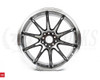 WORK EMOTION ZR10 17x7.0 +53 5x114.3 Glim Black Diamond Cut Rim