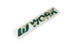 Work Wheels Logo Camo Sticker - Green 
