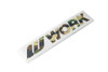 Work Wheels Logo Camo Sticker - Standard Camo 