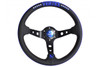 Vertex 10 Star Steering Wheel; Blue; Perforated Leather; 330mm x 90mm Deep