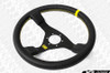 OMP WRC 350mm Black Leather Steering Wheel - OD/1980