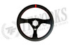OMP WRC 350mm Black Leather Steering Wheel - OD/1980